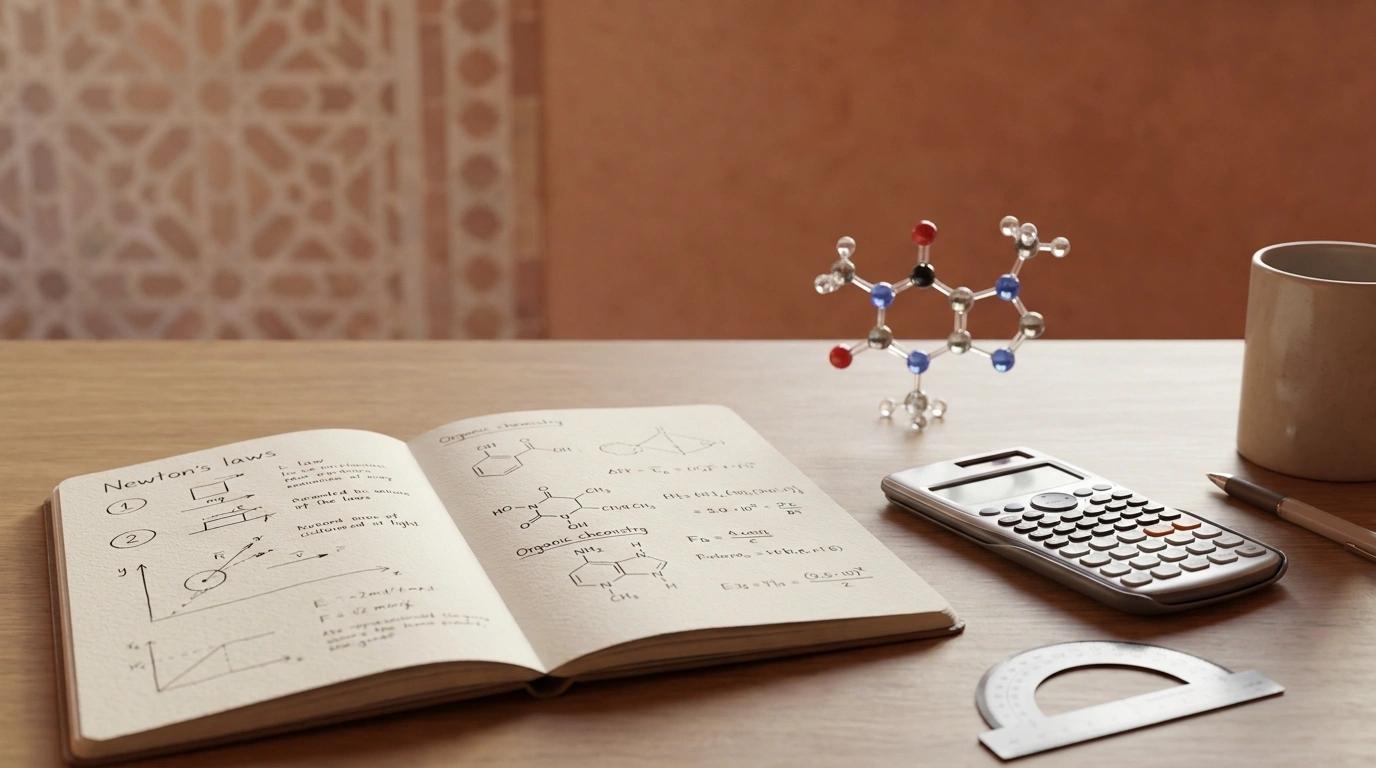 حساب معدل الباك شعبة علوم فيزيائية 2026: المعاملات الرسمية وطريقة الحساب الصحيحة