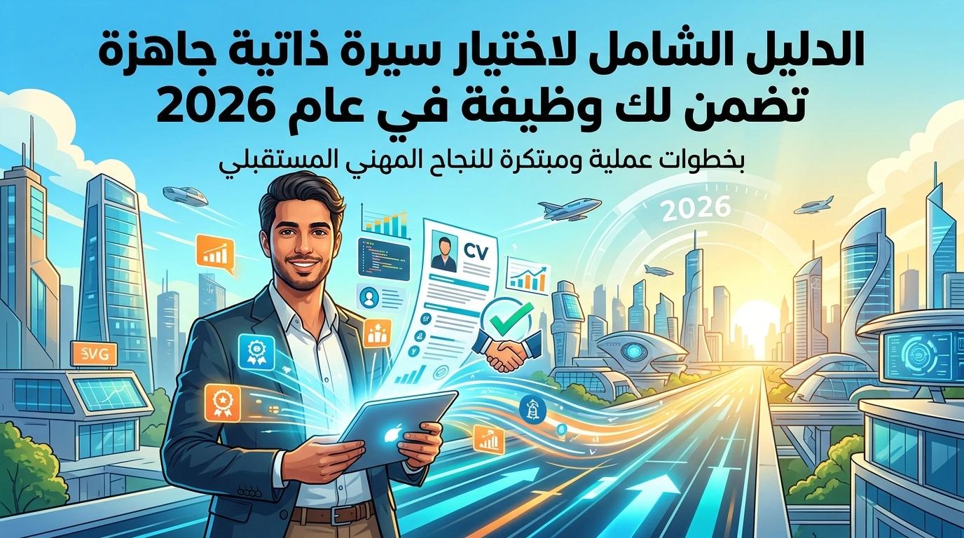 الدليل الشامل لاختيار سيرة ذاتية جاهزة تضمن لك الوظيفة في 2026