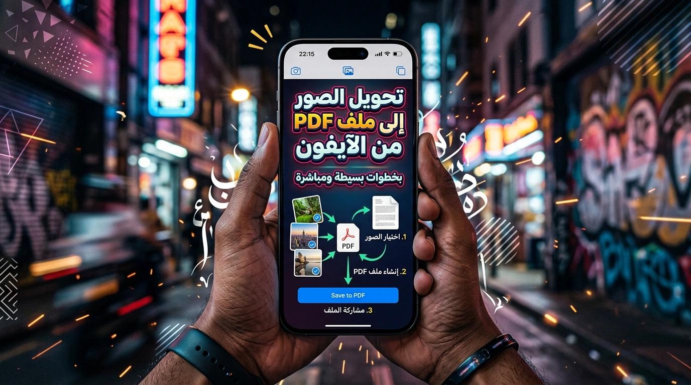 تحويل الصور إلى PDF من الايفون بخطوات بسيطة ومباشرة
