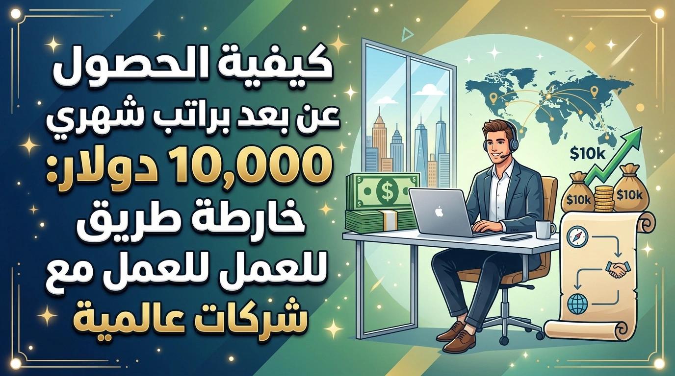 كيفية الوصول إلى وظائف عن بعد براتب 10000 دولار شهرياً