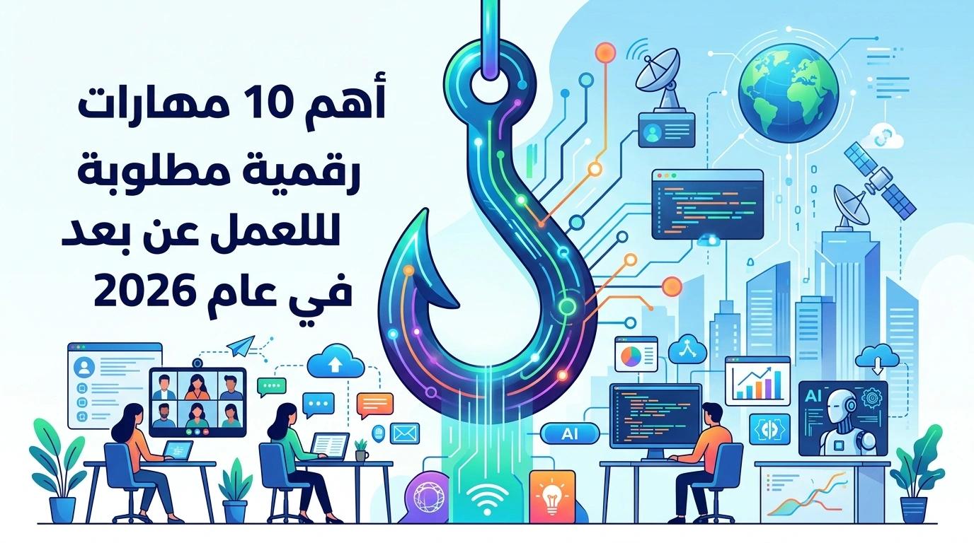 أهم 10 مهارات رقمية مطلوبة للعمل عن بعد في عام 2026