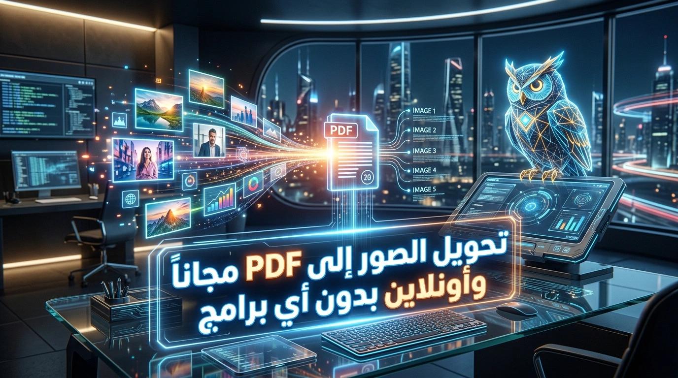 تحويل الصور إلى PDF مجانًا وأون لاين بدون أي برامج